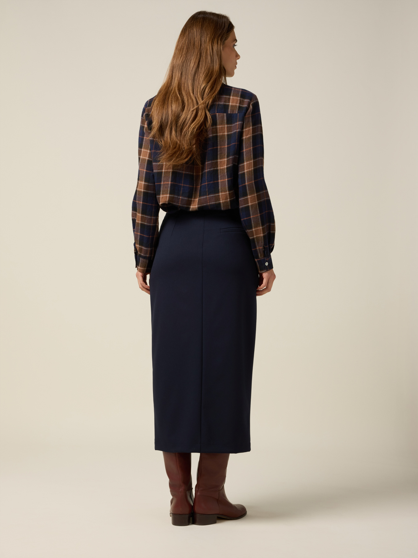 Wrap-around pencil skirt image number 1