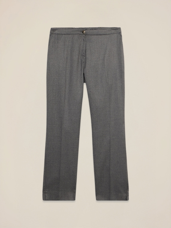 Pantalones regulares de franela