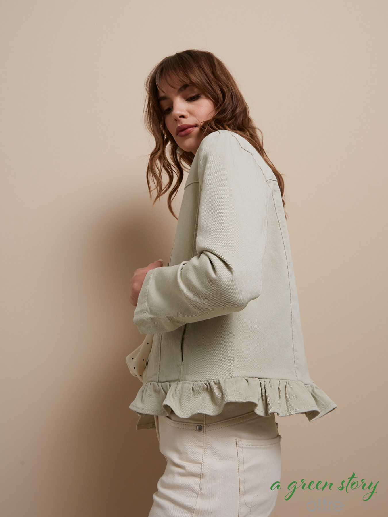 Jacke aus Baumwolle mit Volant image number 0
