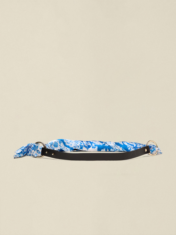Ceinture avec partie en tissu