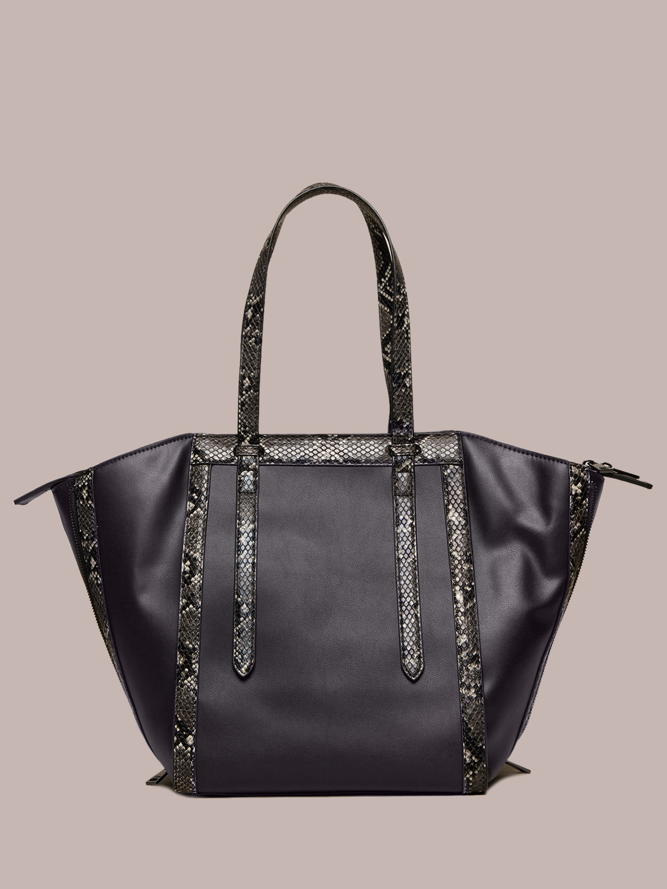 Maxi sac fourre-tout en similicuir image number 3