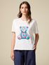 Camiseta con estampado y aplicaciones image number 0