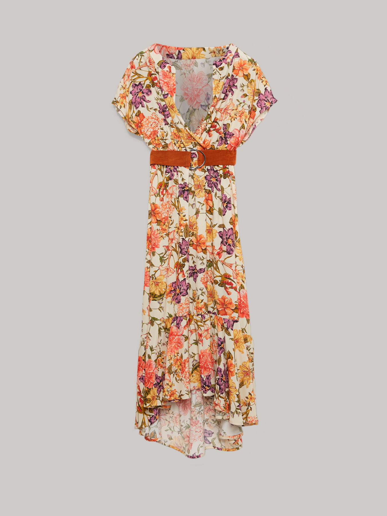 Midi-Kleid mit Blumenmuster image number 3