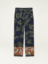 Patterned viscose joggers image number 4