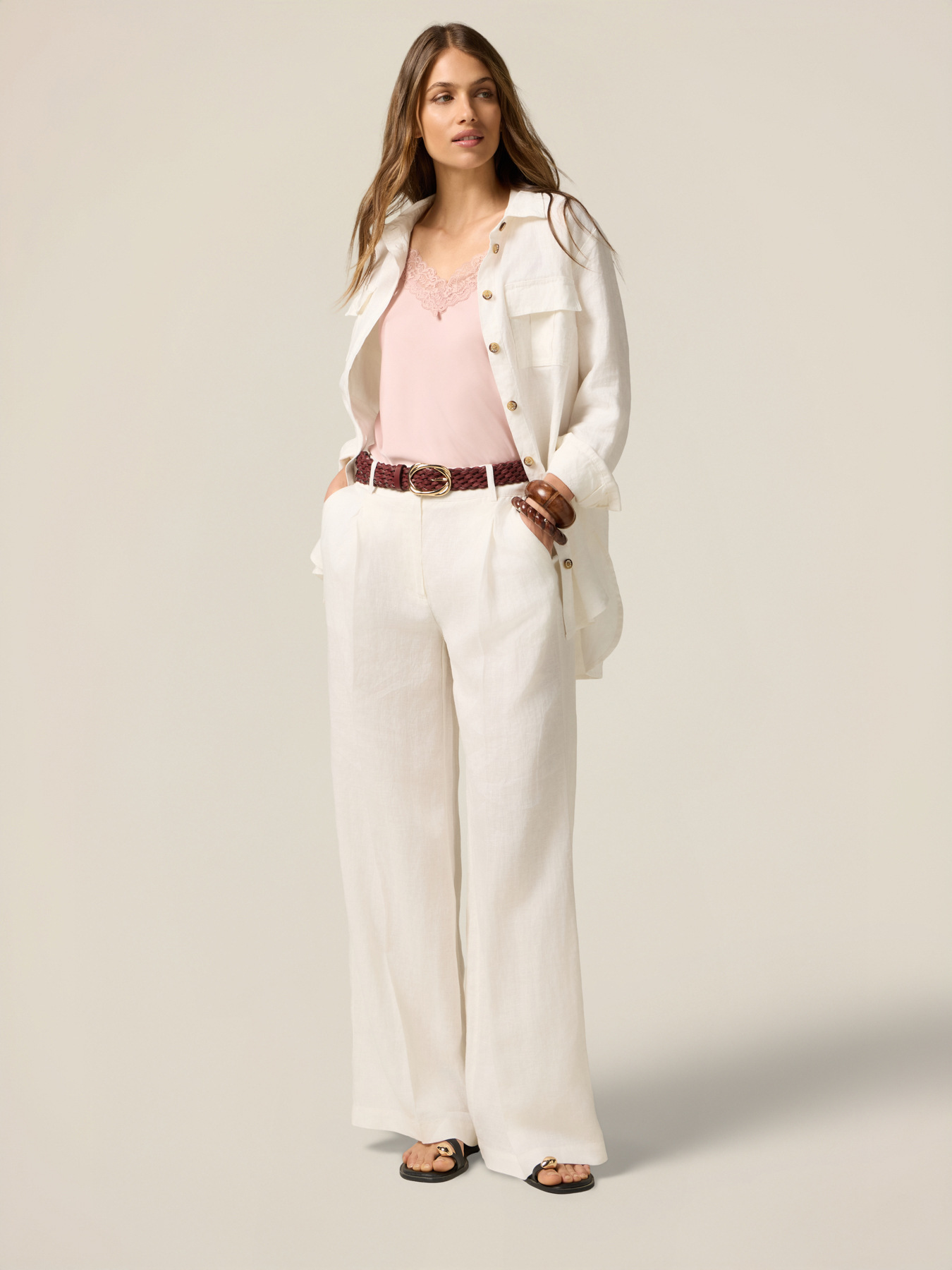 Pantaloni palazzo 100% in image number 0