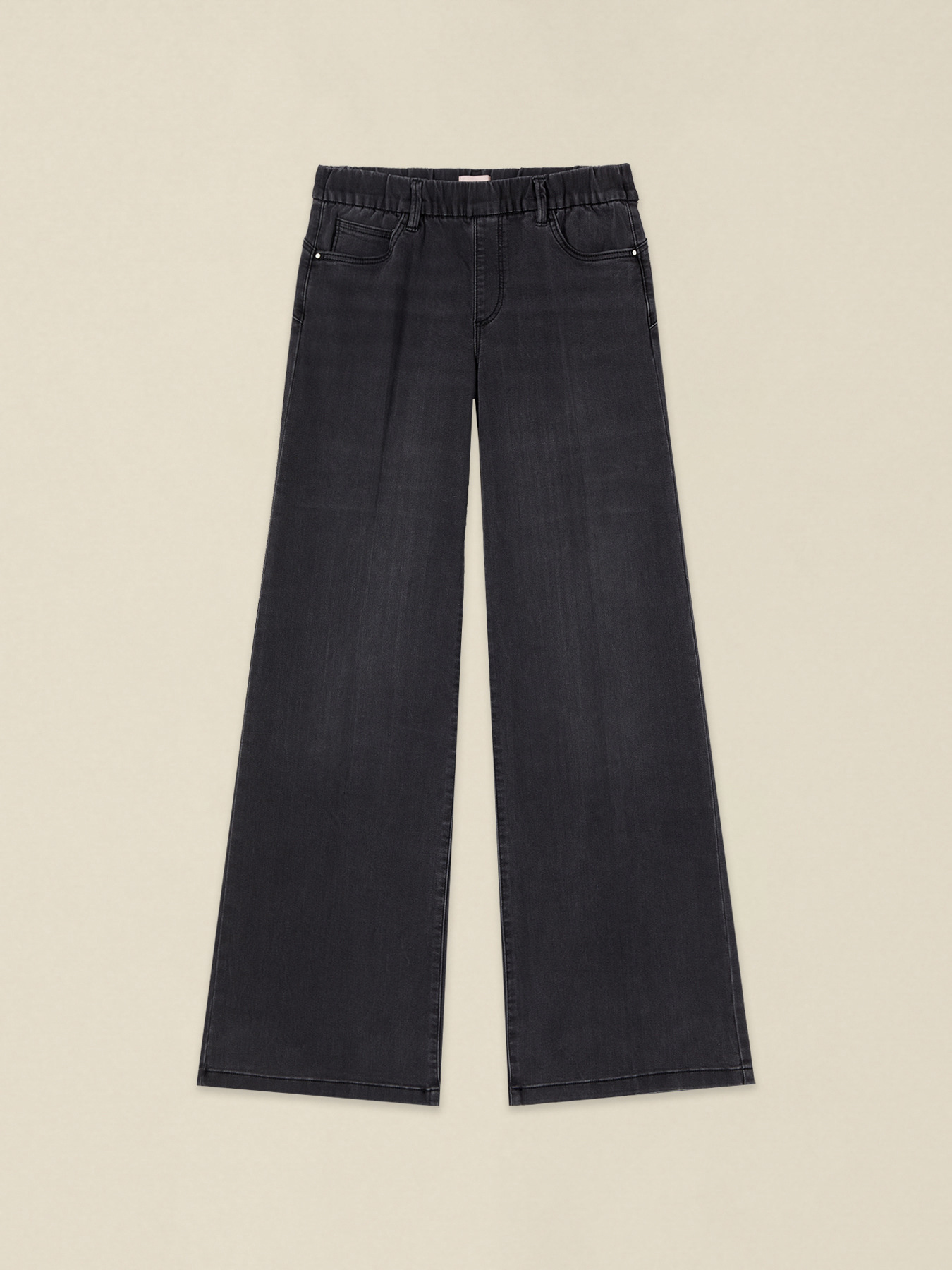 Palazzo-Jeans mit elastischem Bund image number 4
