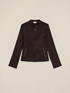 Kurze Jacke in Wildlederoptik image number 4