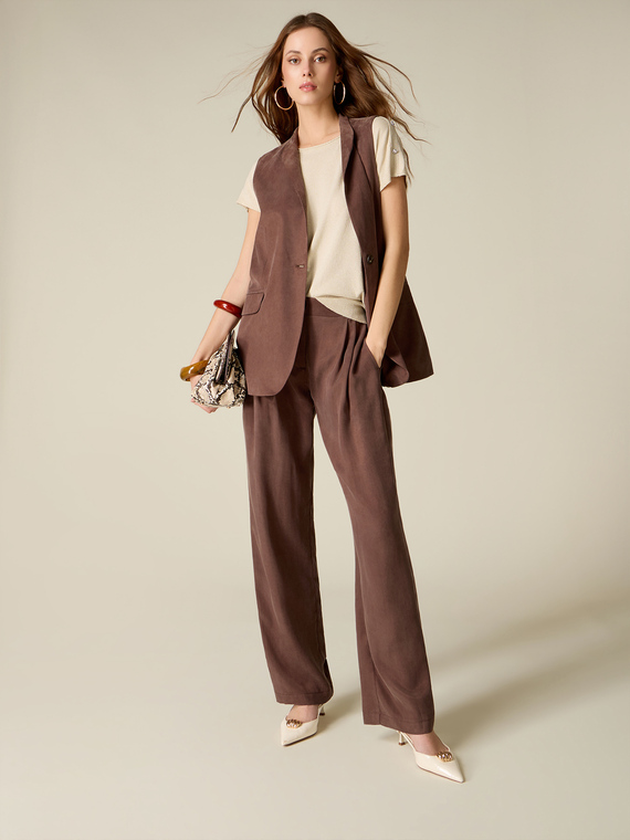 Palazzo pants in lyocell