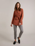 Houndstooth patterned skinny trousers image number 1