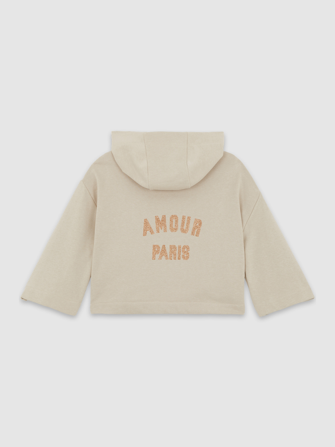 Boxy sweatshirt lettering with zip image number 4