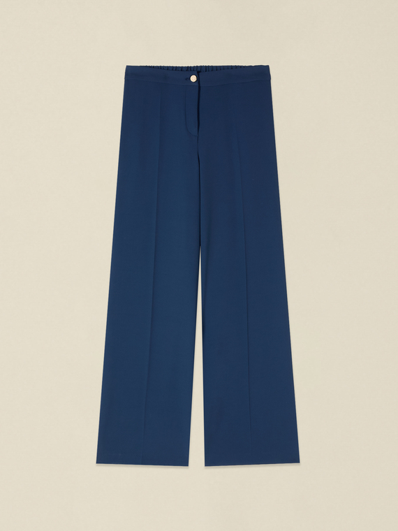 Palazzo pants in fluid fabric