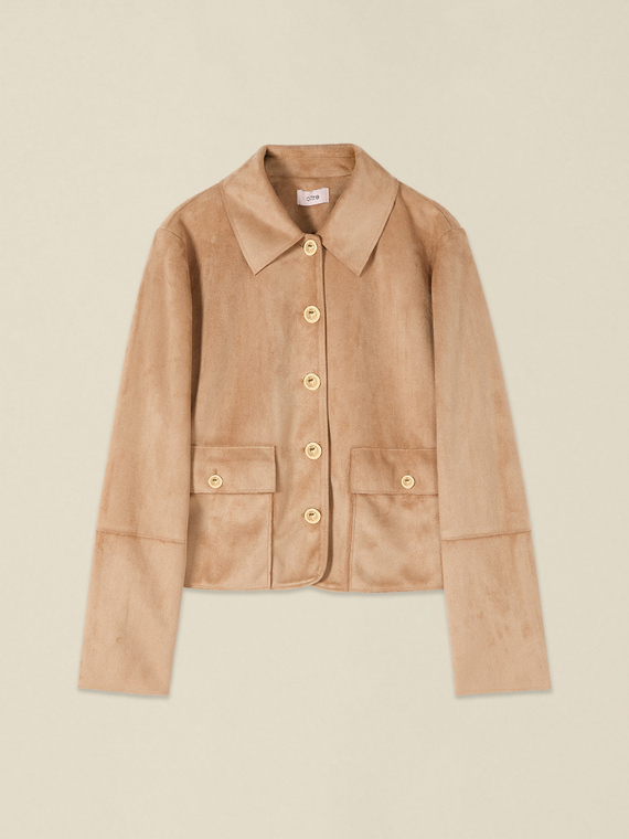 Boxy-Jacke mit heraldischen Kn&ouml;pfen
