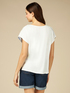 Dual fabric T-shirt with scarf print image number 1