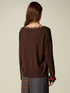 Lurex wool-blend knit top with lace image number 1