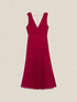 Langes Plissee-Kleid mit R&uuml;schen image number 4