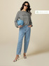 Umweltfreundliche Boyslim-Jeans in Stone-Bleached-Waschung mit Nieten image number 0
