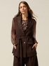 Gilet crois&eacute; avec clous et sertissures image number 0