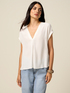 V-neck blouse in viscose image number 0
