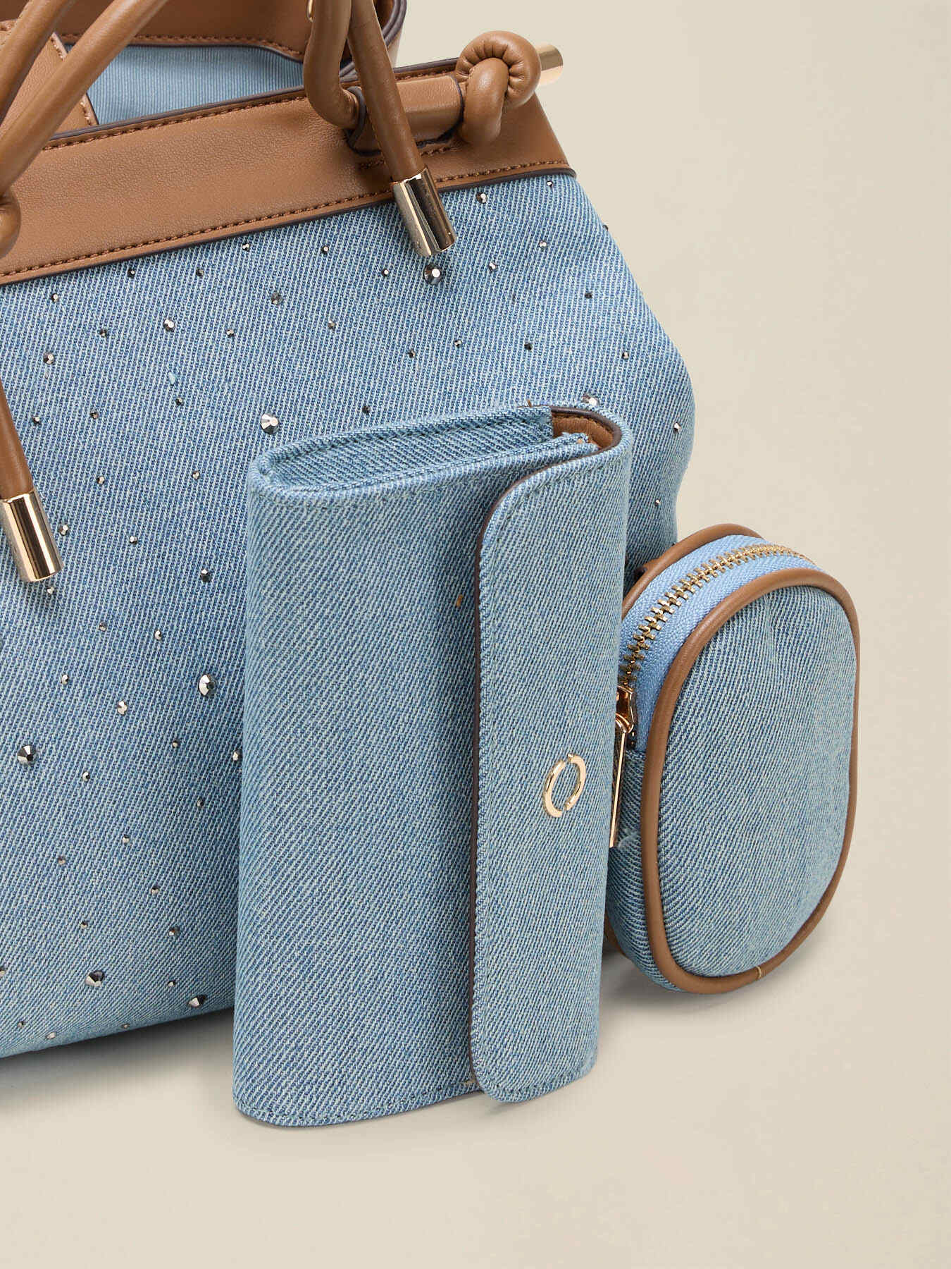 Denim-Bowlingtasche image number 3