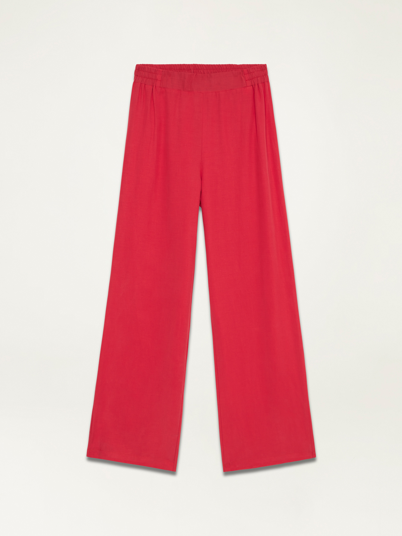 Pantalon large en lyocell/lin image number 4