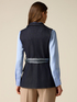 Denim vest with scarf belt image number 1