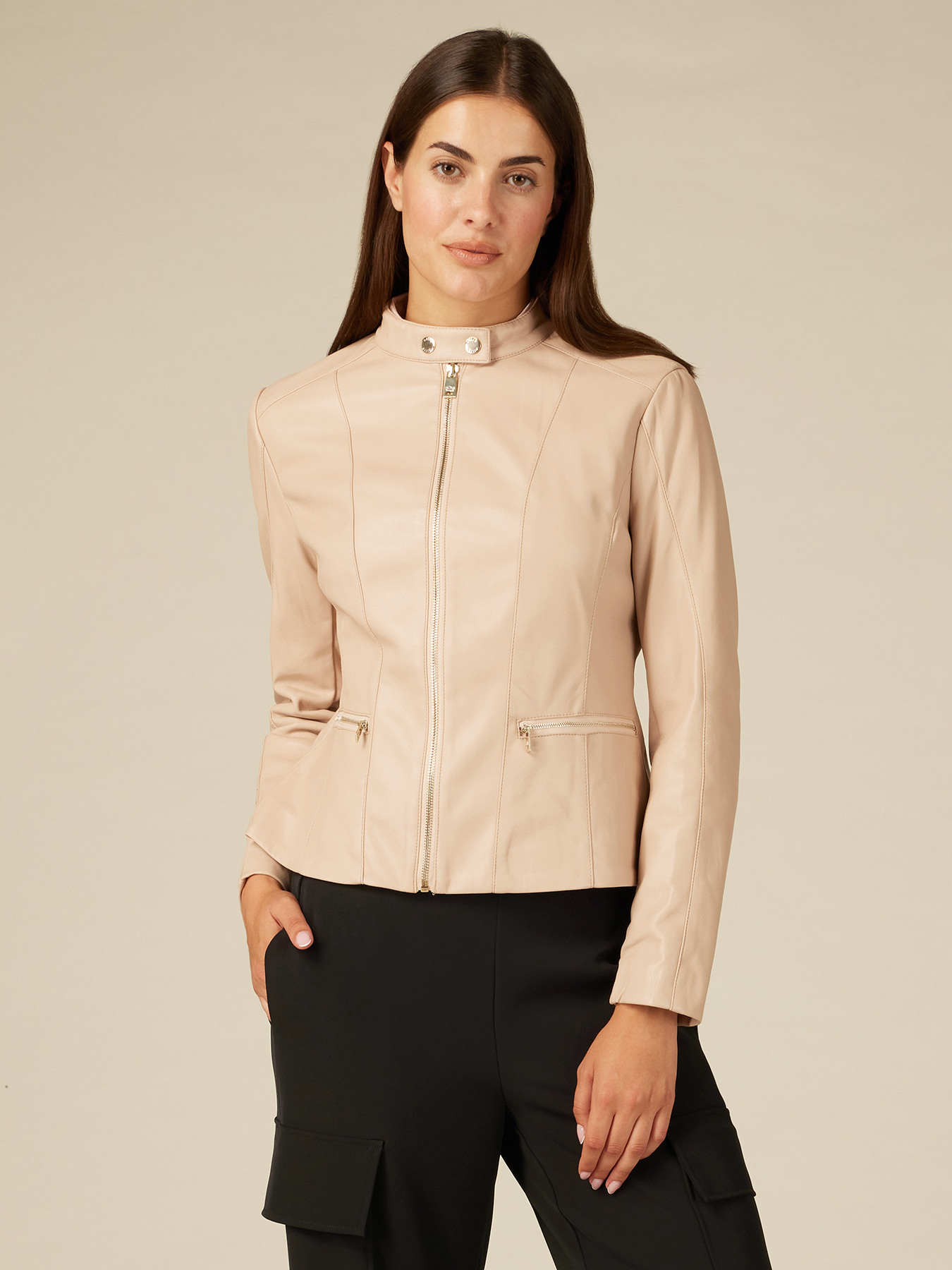 Giubbotto effetto pelle image number 0