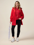 Skinny pants in cotton and Tencel with jewel button image number 0