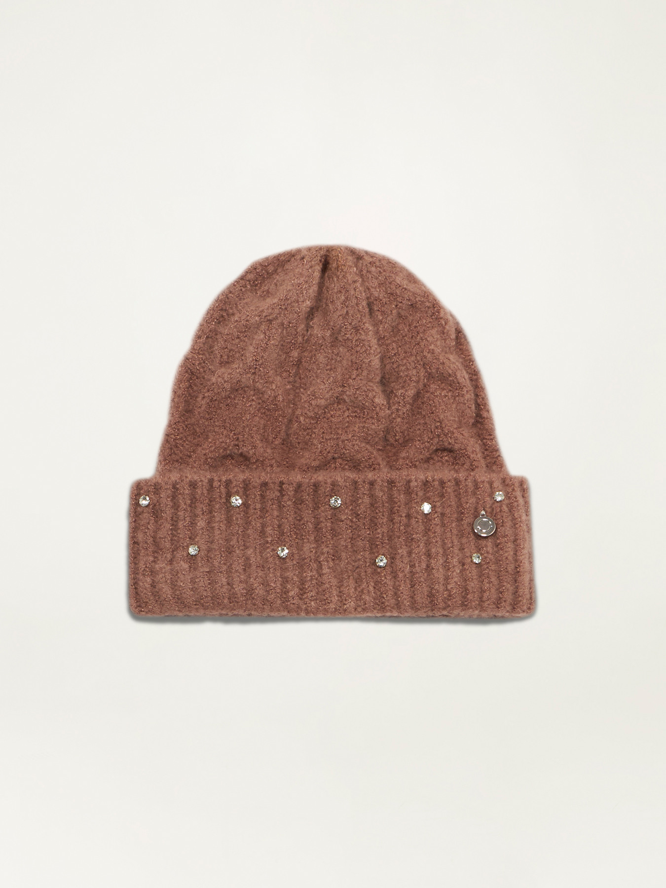 Berretto a trecce con castoni image number 1