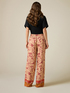 Patterned palazzo trousers image number 1