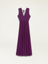 Long lurex pleated dress image number 4