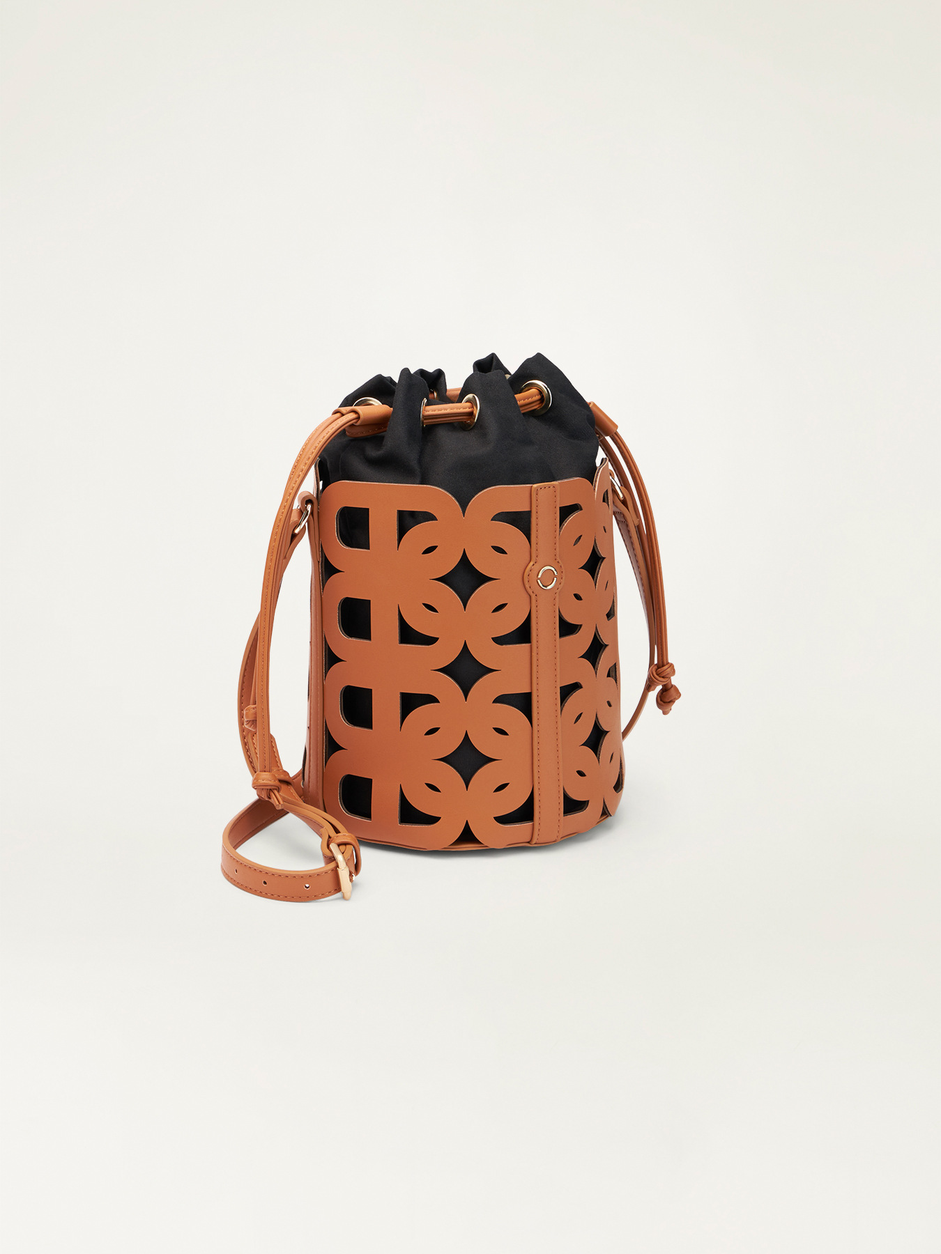 Bucket bag with inlay image number 3