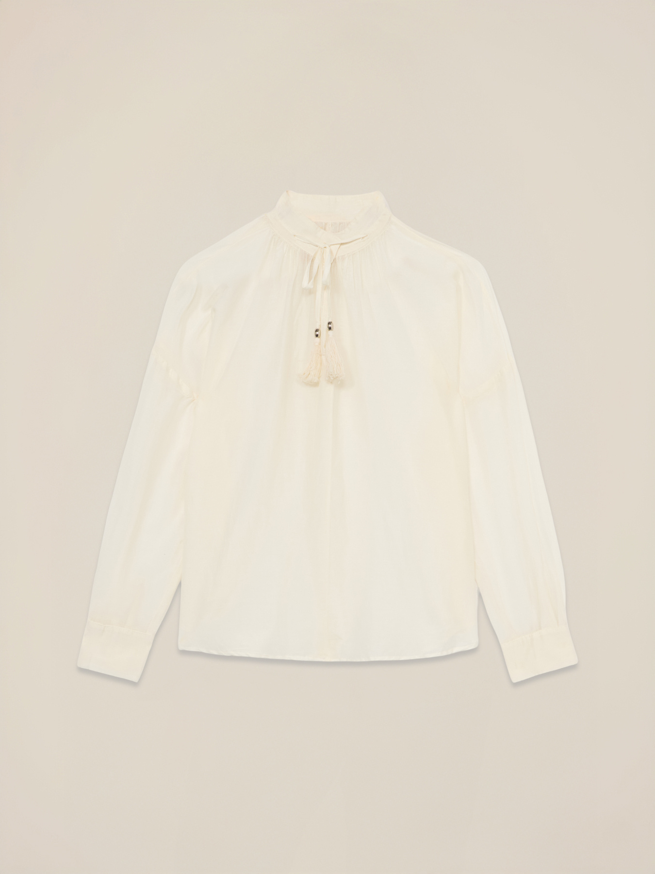 Blusa in mussola misto seta image number 3