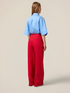 Pantaloni palazzo 100% lino image number 1