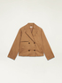 Short cotton double-breasted trench coat image number 4