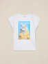 T-shirt with print and appliqu&eacute;s image number 3