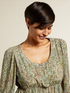 Bluse mit Kaschmirmuster image number 2