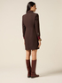 Robe coat in crepe fabric image number 1