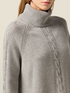 Cable-knit turtleneck sweater in cashmere blend image number 2