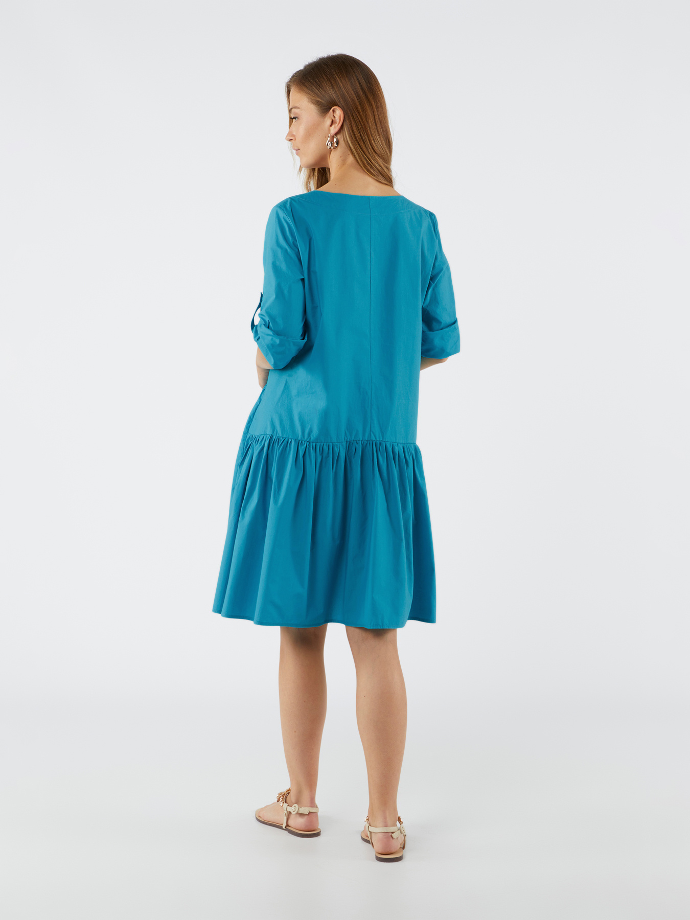 Vestito svasato in cotone image number 1