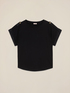 T-shirt in jersey con profili in raso image number 3