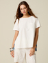T-shirt with printed pleated back image number 0