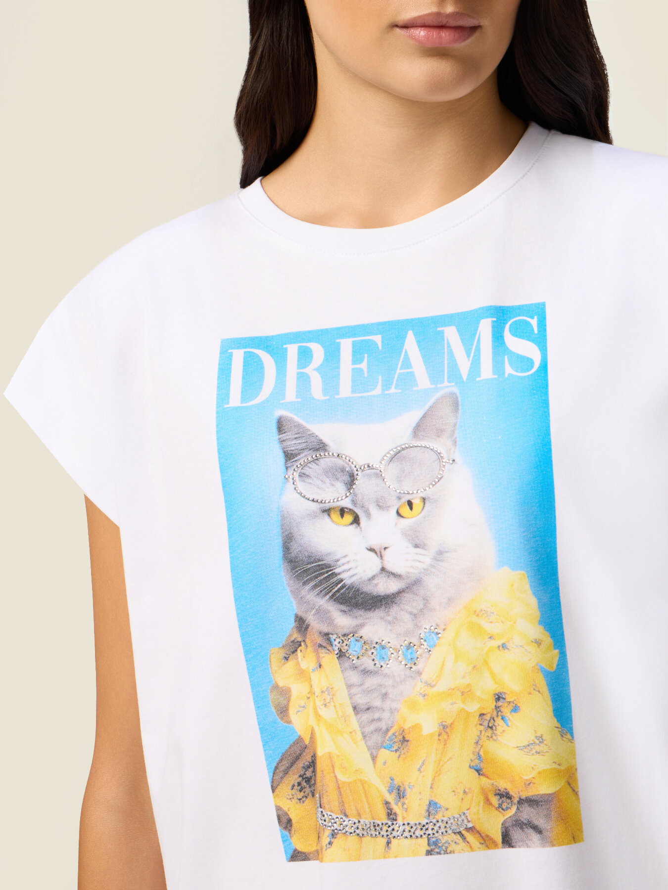 T-Shirt mit Druck und Applikationen image number 2