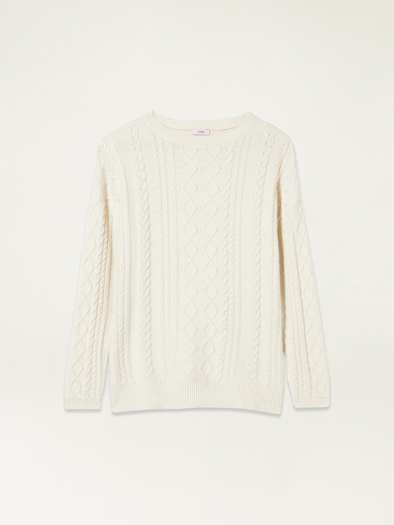 Maglione Corto Donna A Trecce Con Collo Alto - Maglia Dolcevita Invernale, Manica Lunga, Maglioncino Elasticizzato Coste, Morbido E Caldo, Taglia M Colore Bianco - Perfetto Con Jeans E Gonne