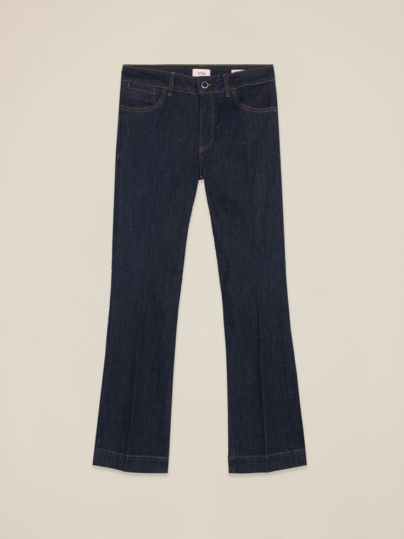Jeans Lauren regular cropped in denim rinse