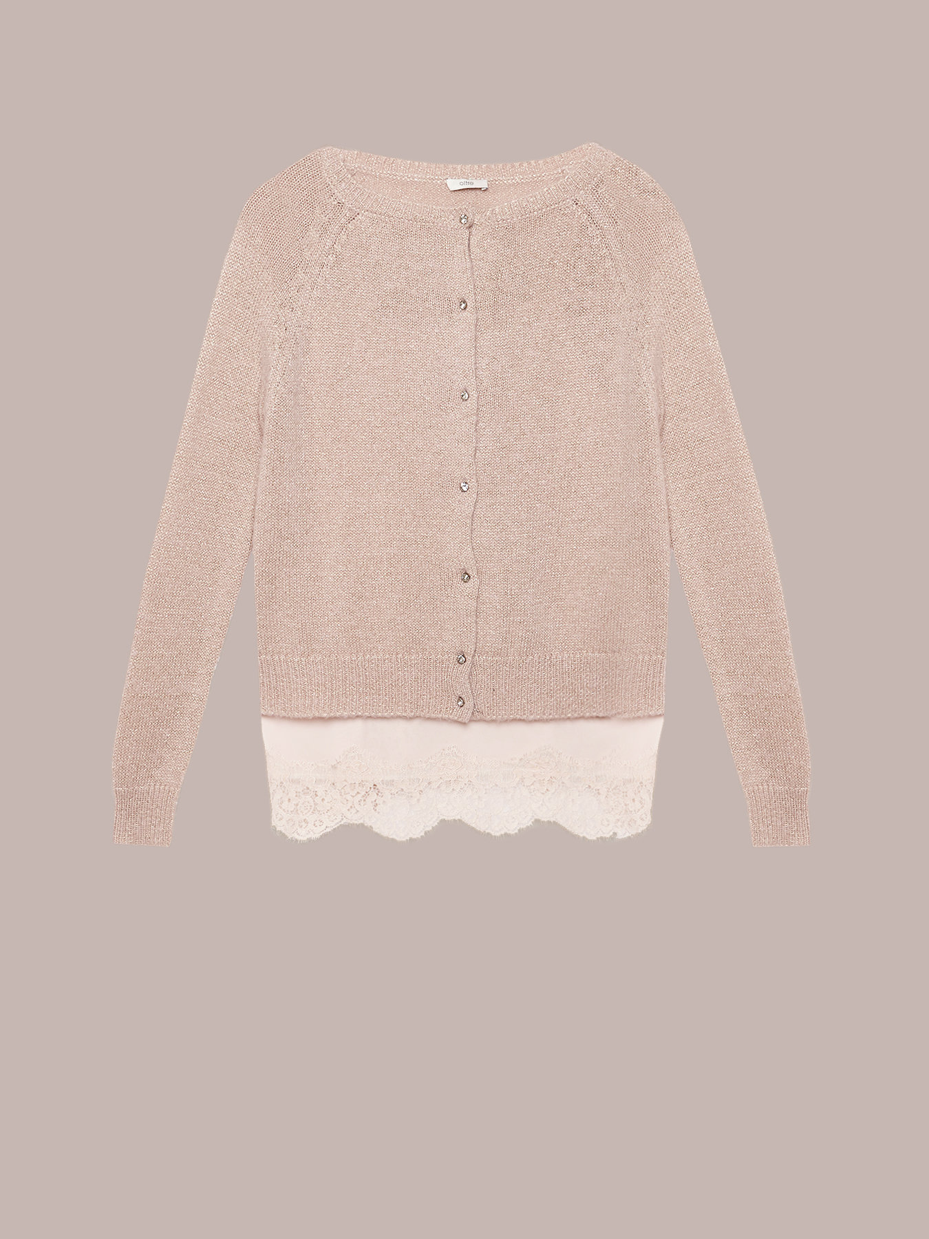 Cardigan con top interno image number 3