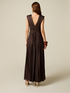 Long lurex jersey dress image number 1