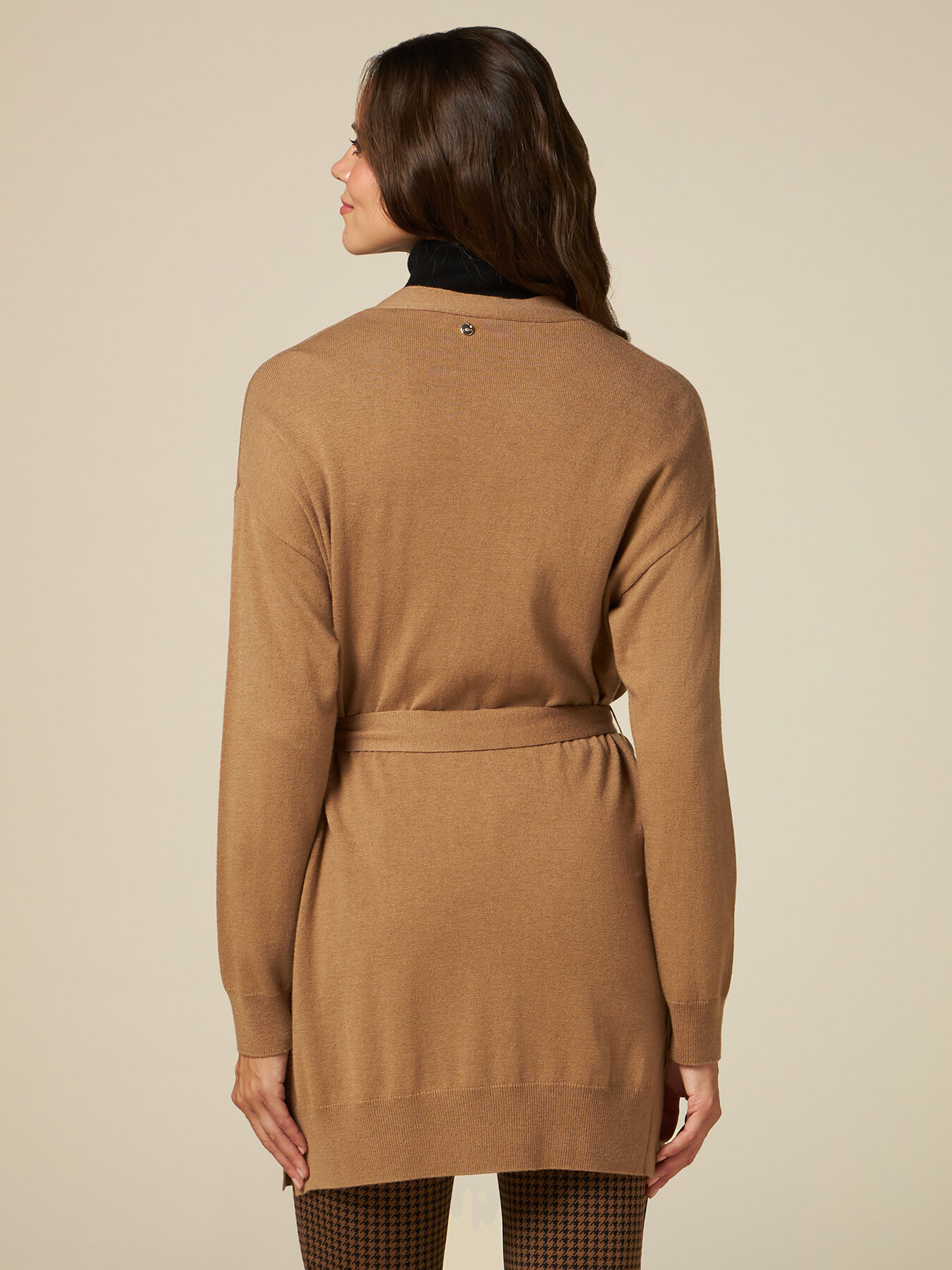 Cardigan lungo misto cashmere image number 1