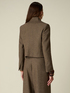 Kurze Jacke aus Fischgrat-Stoff mit Wollmischung image number 1