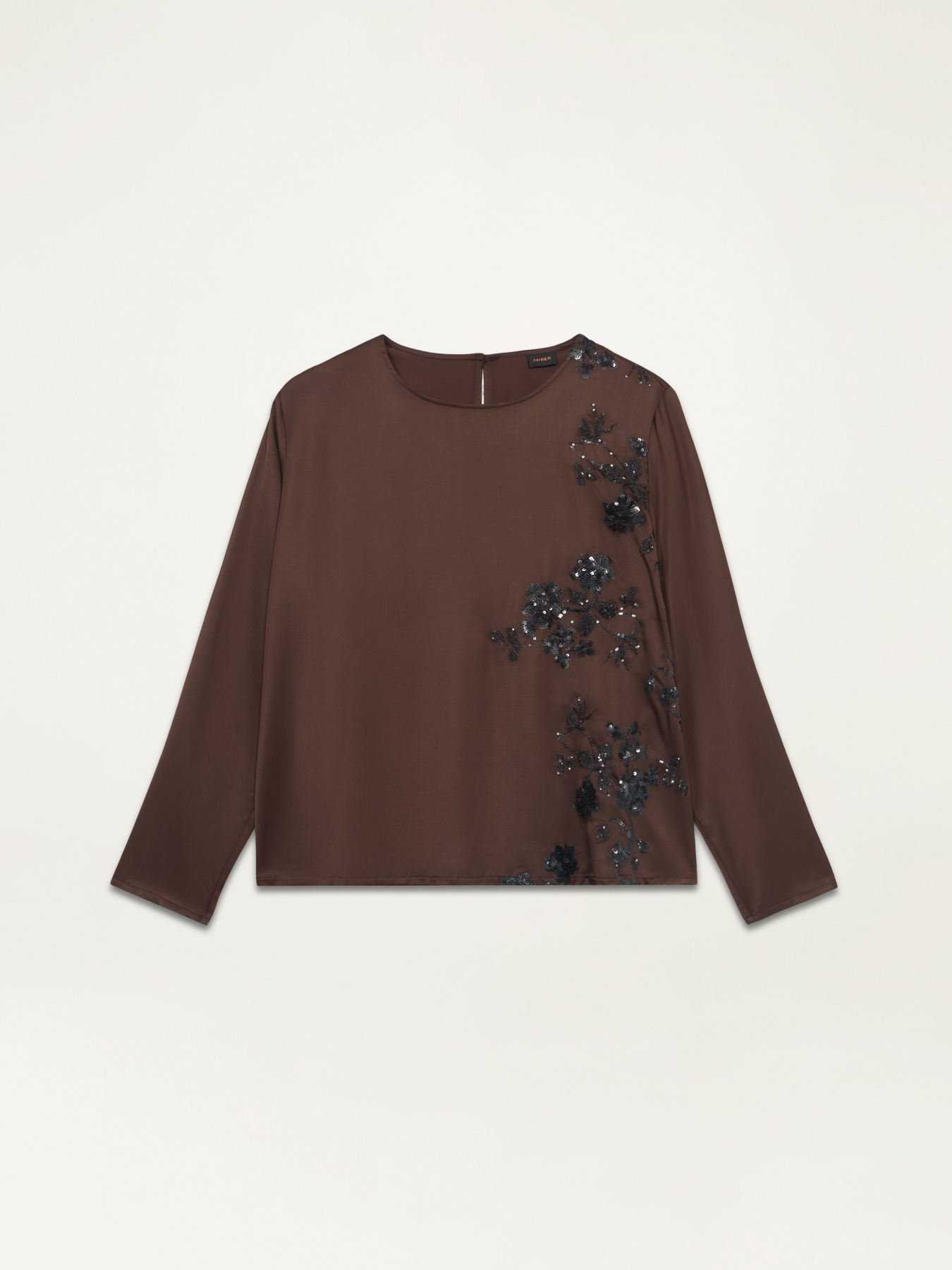 Blusa con ricamo in paillettes image number 3