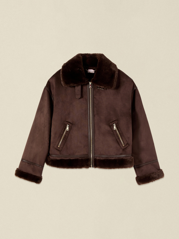 Shearling-effect jacket
